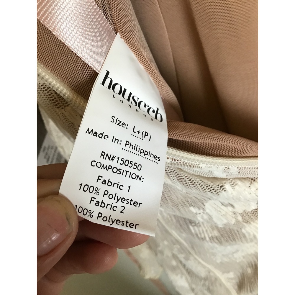 House of CB Women's Vintage Cream Delilah Lace Maxi Dress Size L+ Plus(10-12)NWT - Picture 13 of 13